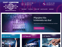 Tablet Screenshot of linecom.cz